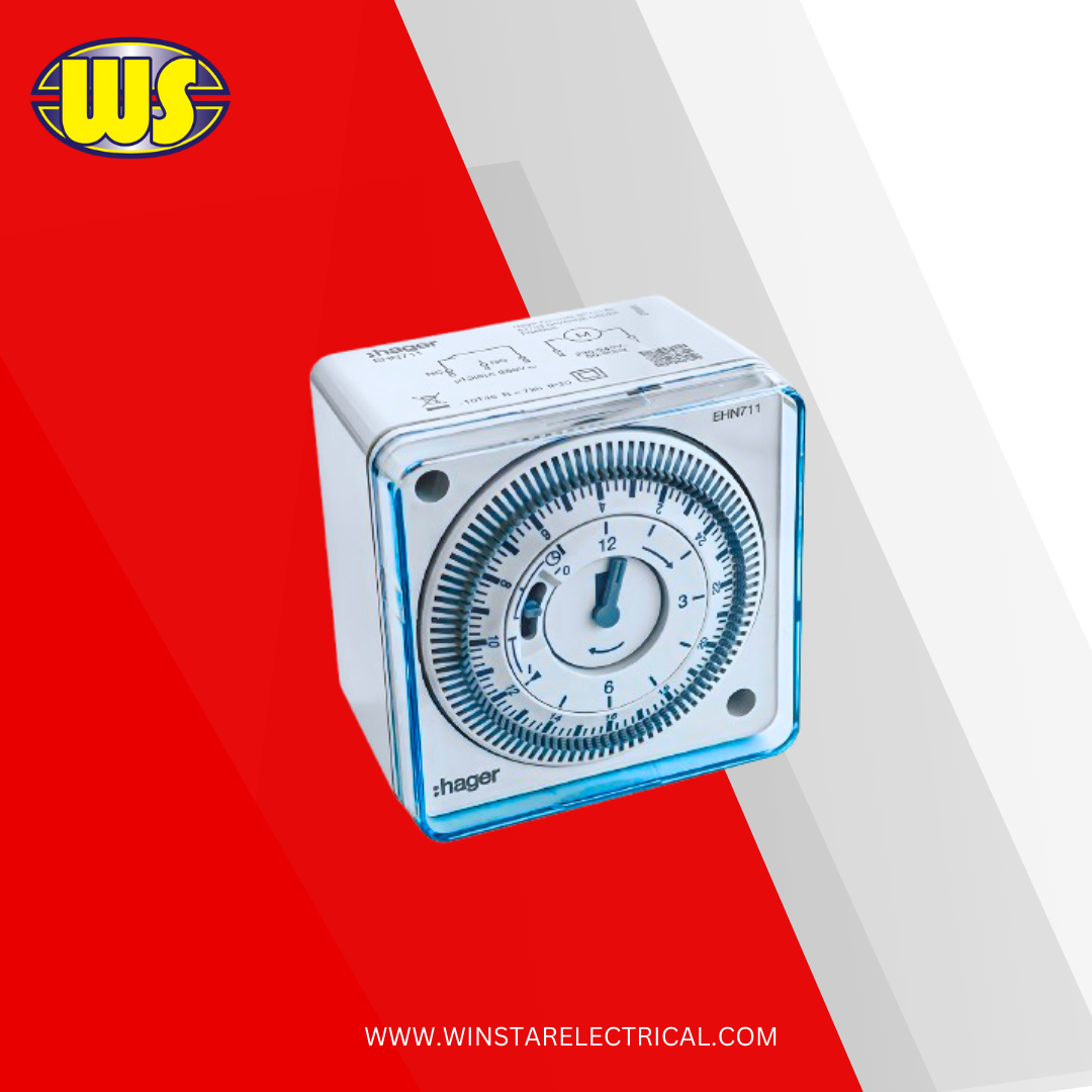 Hager Time switch 72X72 24H + reserve (Hager Timer) EHN711 (NEW TYPE)